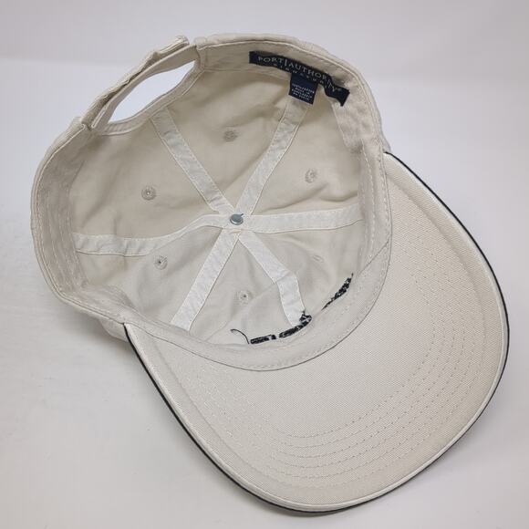 Boise Strapback Baseball Hat Beige One Size Embroidered Port Authority - Picture 7 of 9